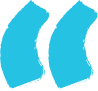 Blue quote marks