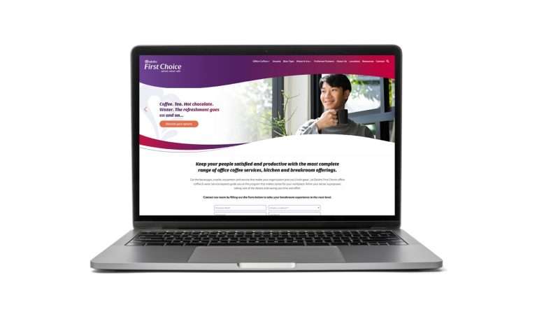 Image showing a branded website