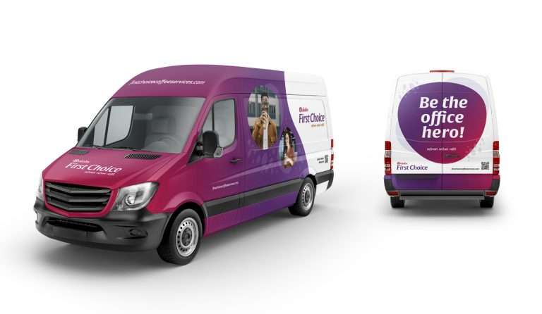 Image showing a branded van livery