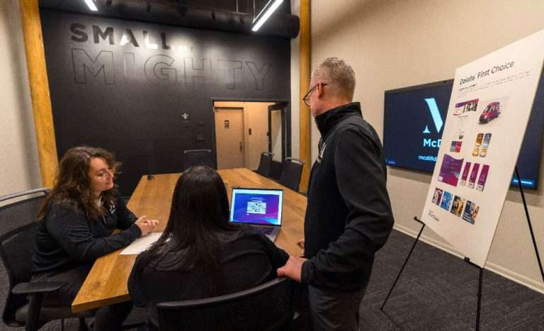 Image showing a presentation being worked on