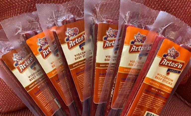Image of wrapped beef sticks